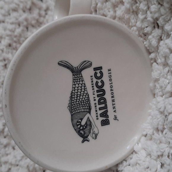 Anthropologie Drawing by Florence Balducci 'H' for Horse w/Red HeelsMonogram Mug - Picture 3 of 8